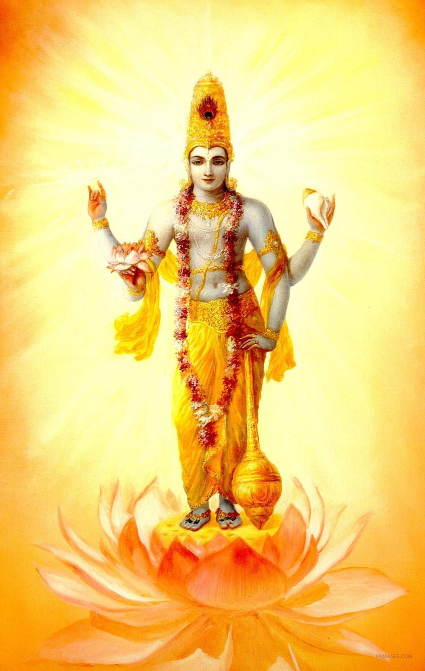✅ [9 Signore Vishnu, signore narayana Sfondo del telefono HD