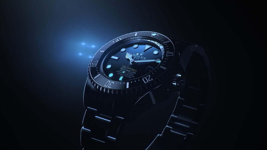 Цитат за часовника: Нов Rolex Deepsea, ледено син циферблат rolex HD тапет