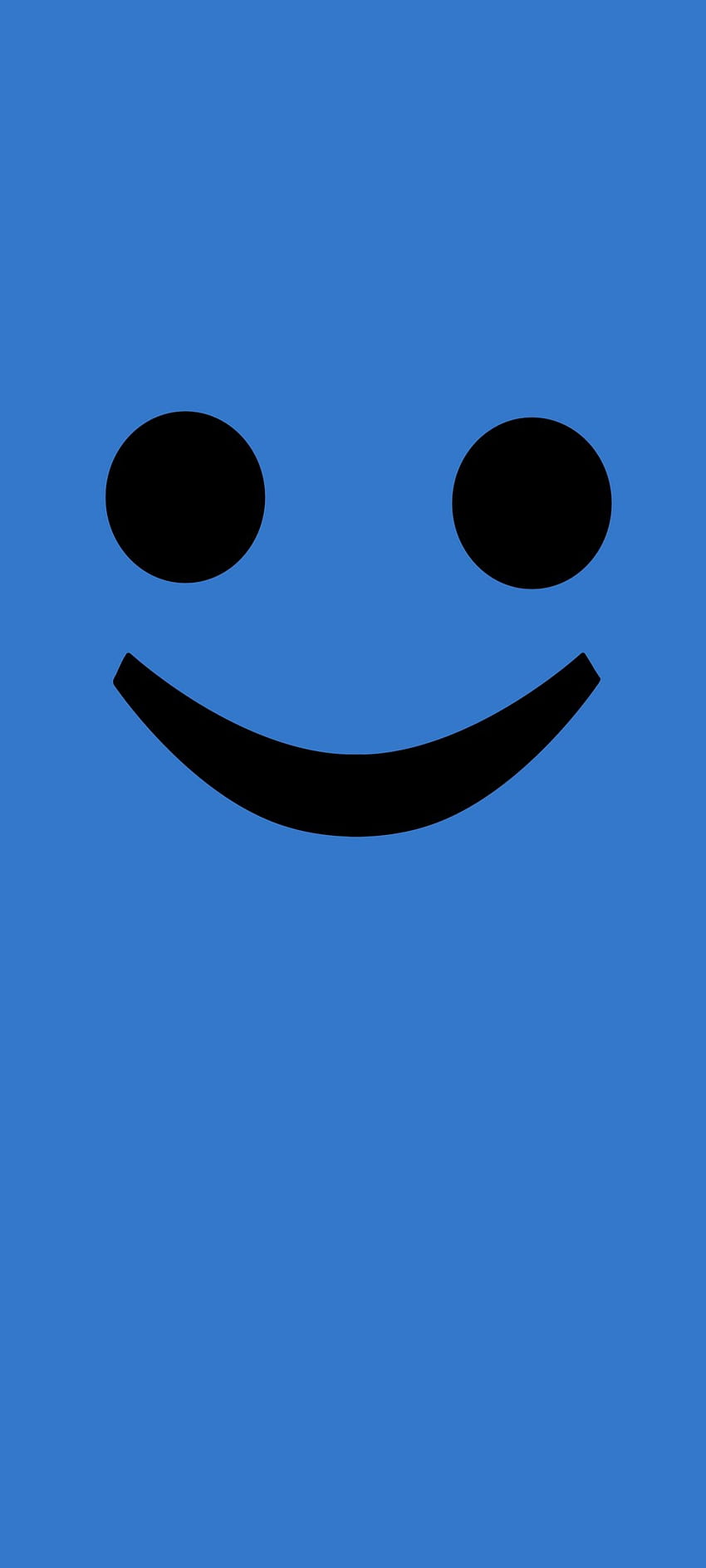 Vector Smile Blue HD phone wallpaper