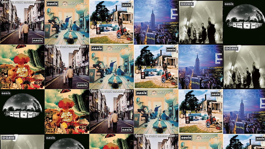 Oasis Morning Glory Definitely Maybe Here Now Standing Sfondo HD