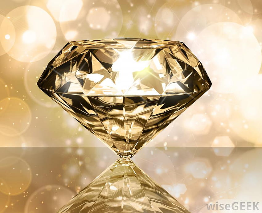 Gold Diamond, yellow diamond HD wallpaper