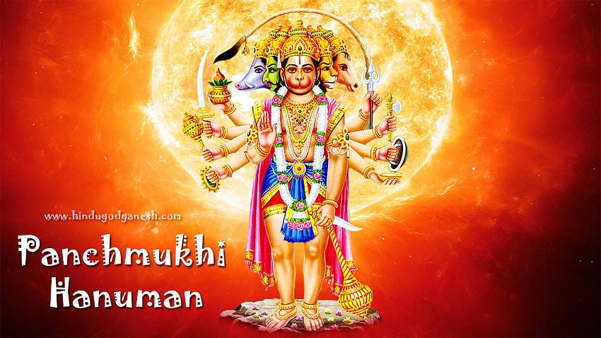 Hanumanji posted by Zoey Thompson, panchmukhi hanuman ji HD wallpaper |  Pxfuel