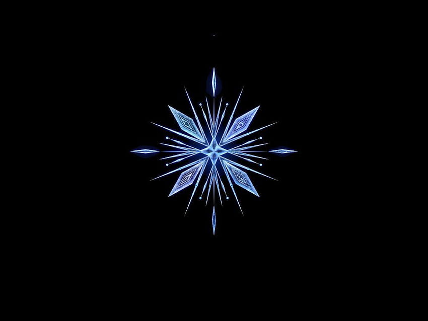 Frozen 2, snowflake, minimal , , w two worlds u HD wallpaper