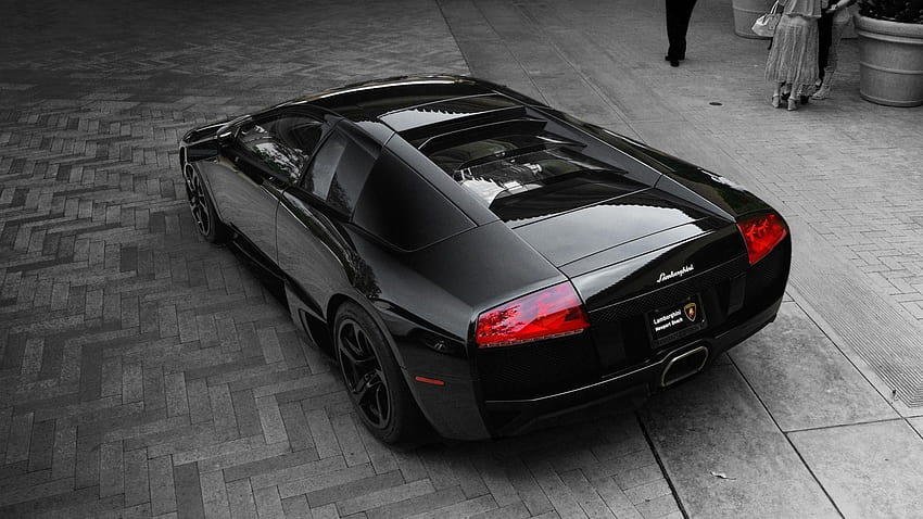 Lamborghini Murcielago สีดำ LP640 วอลล์เปเปอร์ HD