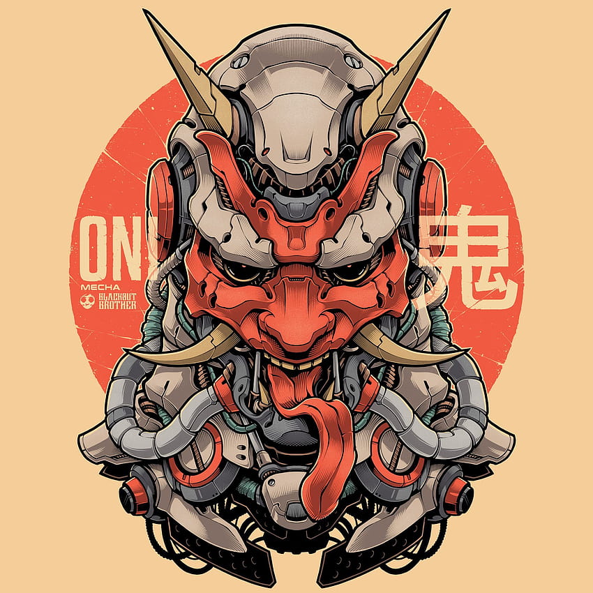 Japanische Oni, Oni-Samurai HD-Handy-Hintergrundbild