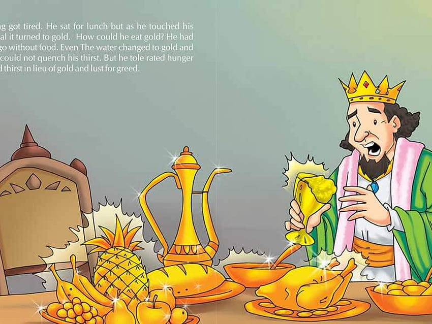 Król Midas i historia o złotym dotyku w formacie pdf Tapeta HD