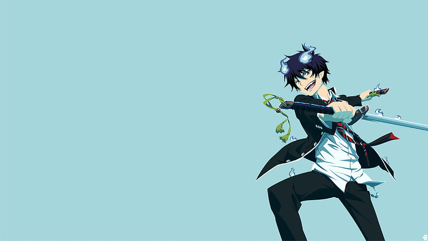 Blue Exorcist, rin okumura minimalist HD wallpaper