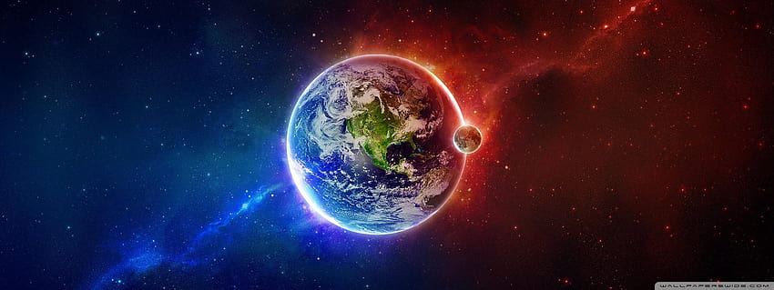 Earth Ultra Backgrounds for : Multi Display, dual screen universe HD wallpaper