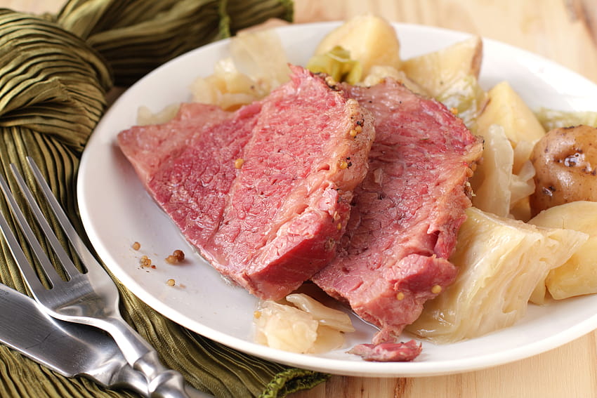 Corned Beef Recipes, corned beef and cabbage HD wallpaper