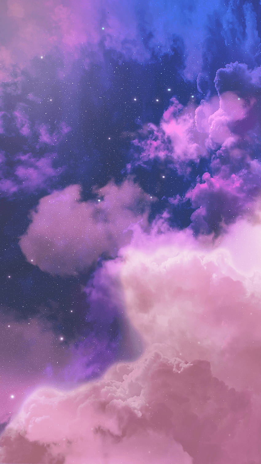 Небе, Лилаво, Облак, Виолетово, Розово, Атмосферно явление през 2020 г., естетични лилави облаци HD тапет за телефон