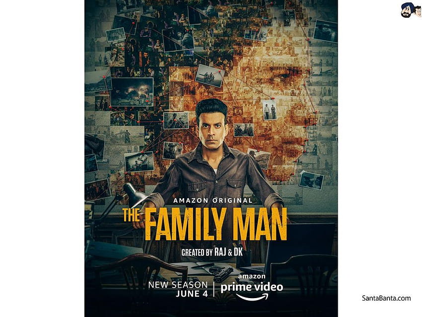 Manoj Bajpayee as super spy Srikant in Amazon thriller series, The Family Man, the family man 2 HD wallpaper