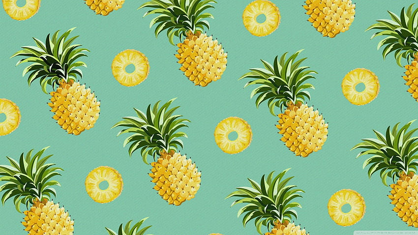 Kawaii Fruit on Dog, kawaii pineapple HD wallpaper