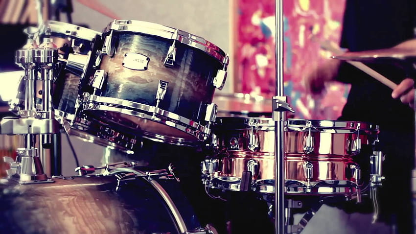 Yamaha drum set HD wallpaper