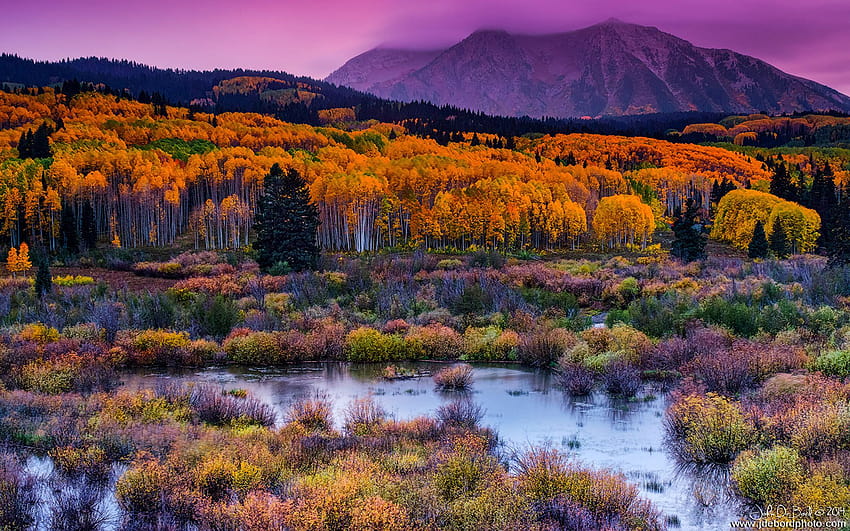 Mountain Kebler Pass A Colorado Usa Fall Nature Landscape : 13 HD wallpaper