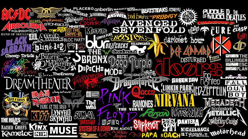 Band Logo Group, 록 로고 HD 월페이퍼