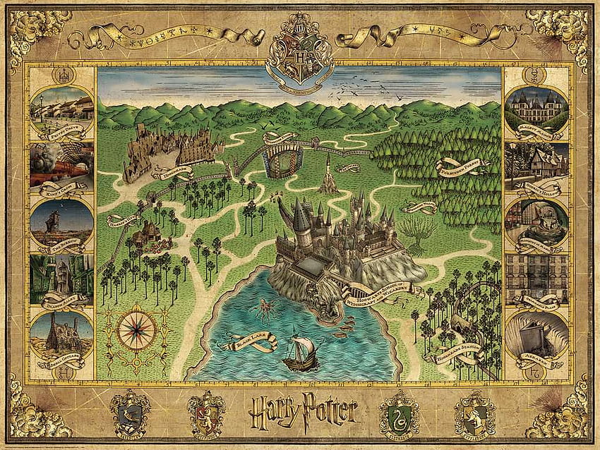 Mappa di Hogwarts Sfondo HD