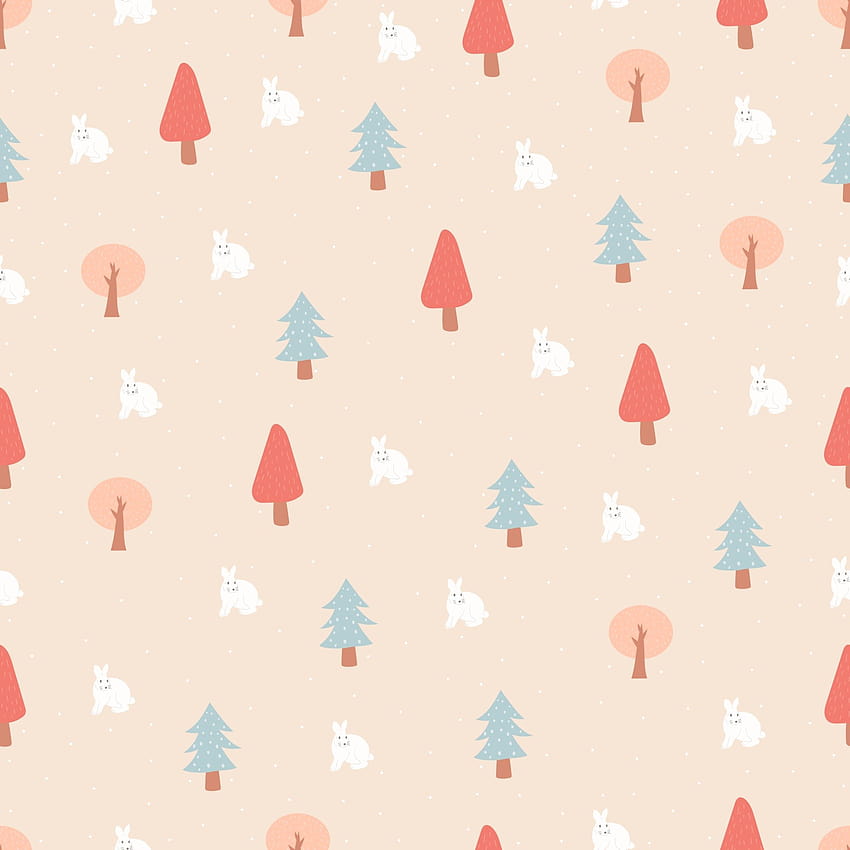 冬の森、ウサギ、雪とシームレスなパターンをベクトル。 冬の季節のデザインの背景。 布地、繊維、背景、印刷、包装、紙、包装のデザイン。 ベクトル イラスト。 2123570 Vecteezy でのベクター アート、パターン冬 HD電話の壁紙