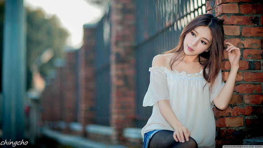 Korean Girls, beautiful girl face aesthetic HD wallpaper