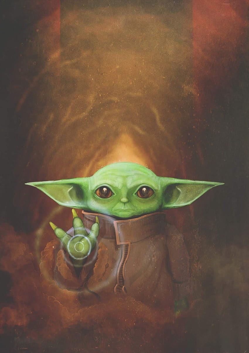 Baby Yoda Iphone Painting 1131x1600 [1131x1600] for your , Mobile & Tablet, supreme baby yoda HD phone wallpaper