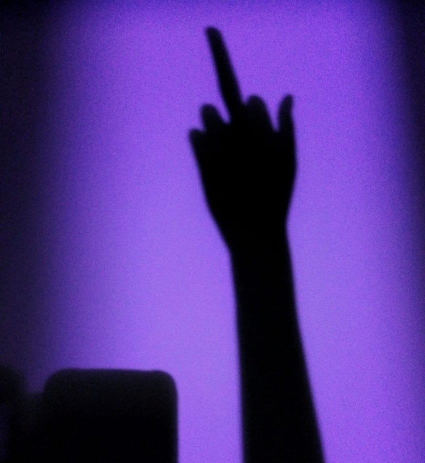 hand, rebel, middle finger and shadow, shadow middle finger HD phone wallpaper