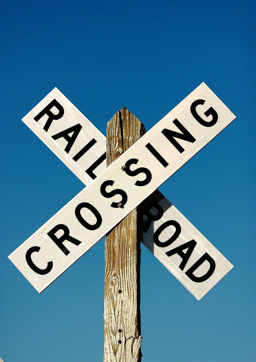 Railroad Crossing Sign HD phone wallpaper