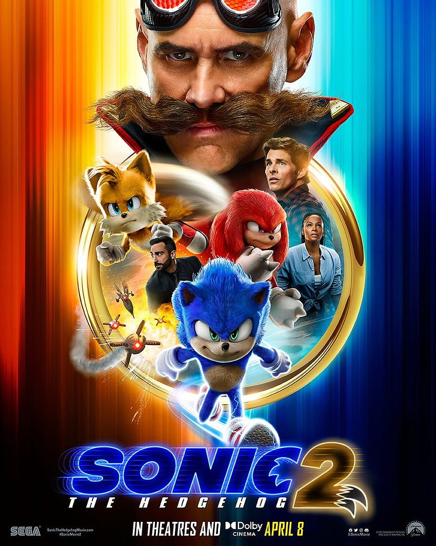 Cartel de la película Sonic the Hedgehog 2, cartel de Sonic the Hedgehog 2 2022 fondo de pantalla del teléfono