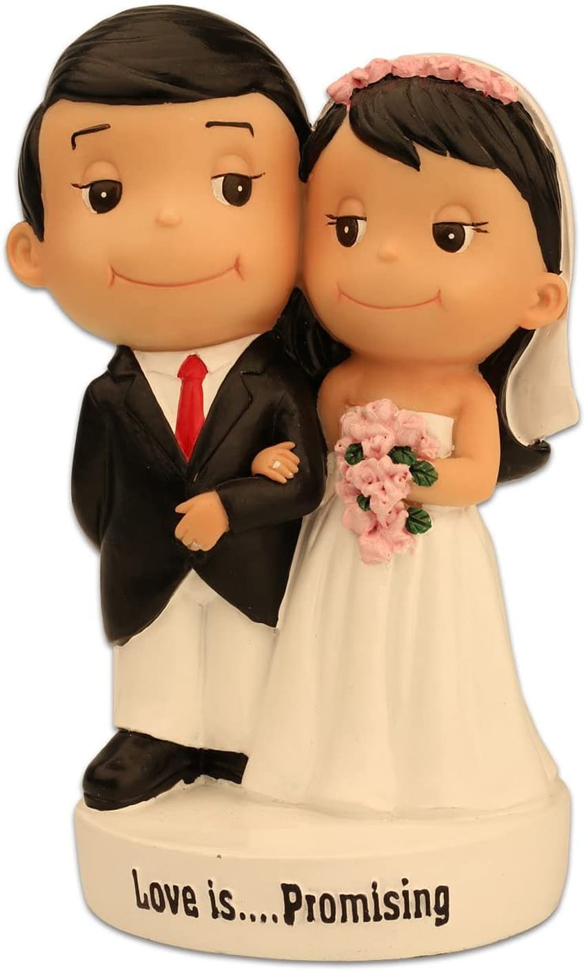 MING PEOPLE Wedding Cartoon Bride and Groom Figurine for Cake Topper Decorations : Toys & Games HD phone wallpaper