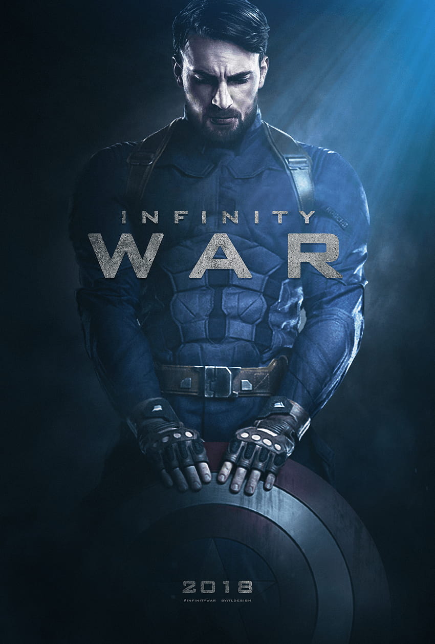 I made Captain America character poster for Infinity War, captain america infinity war HD phone wallpaper