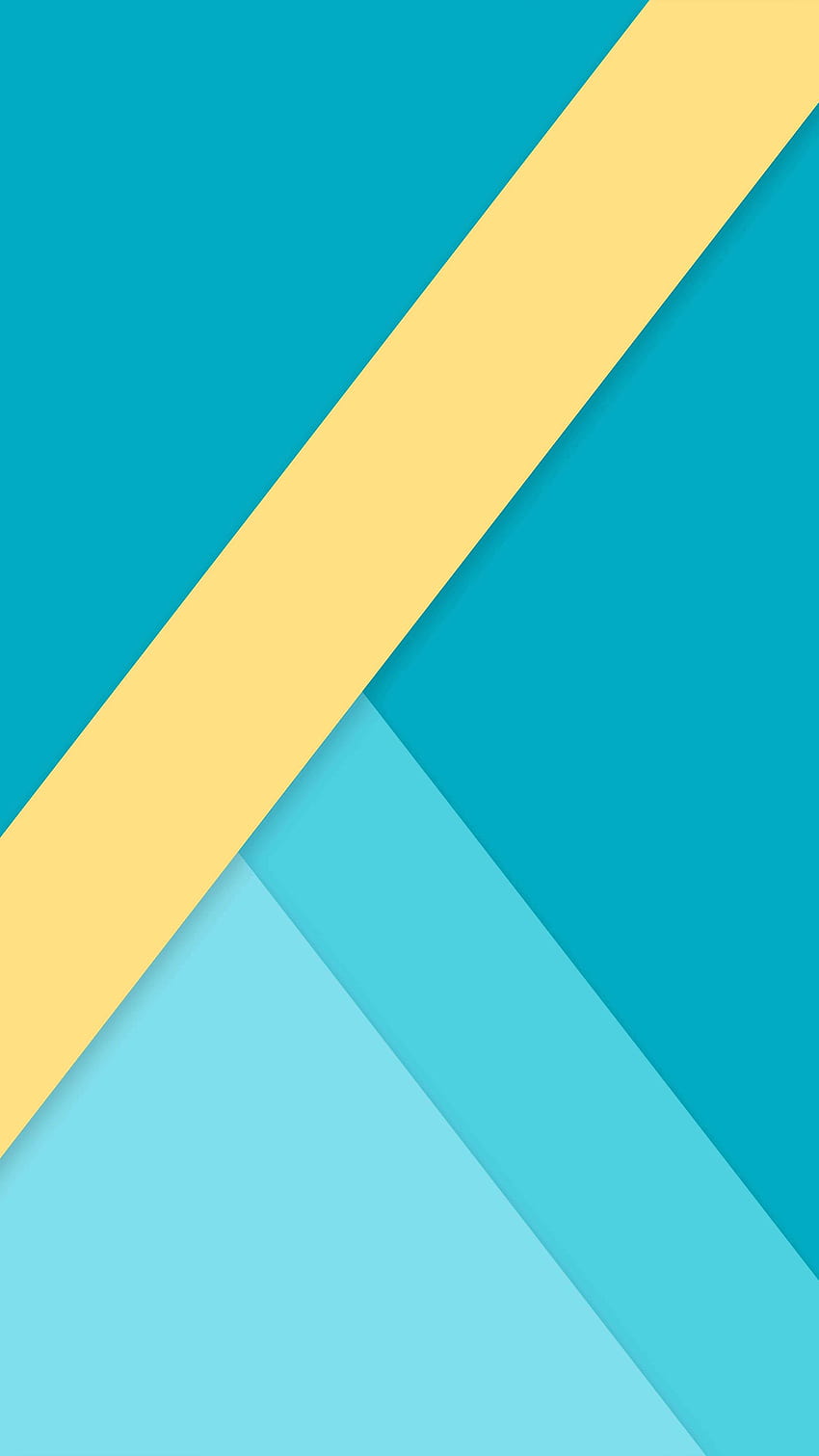 Geometric Blue Yellow Pure Ultra Mobile, android mobile HD phone wallpaper