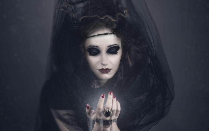 Witch. Vampire. Girl Halloween Costumes HD wallpaper
