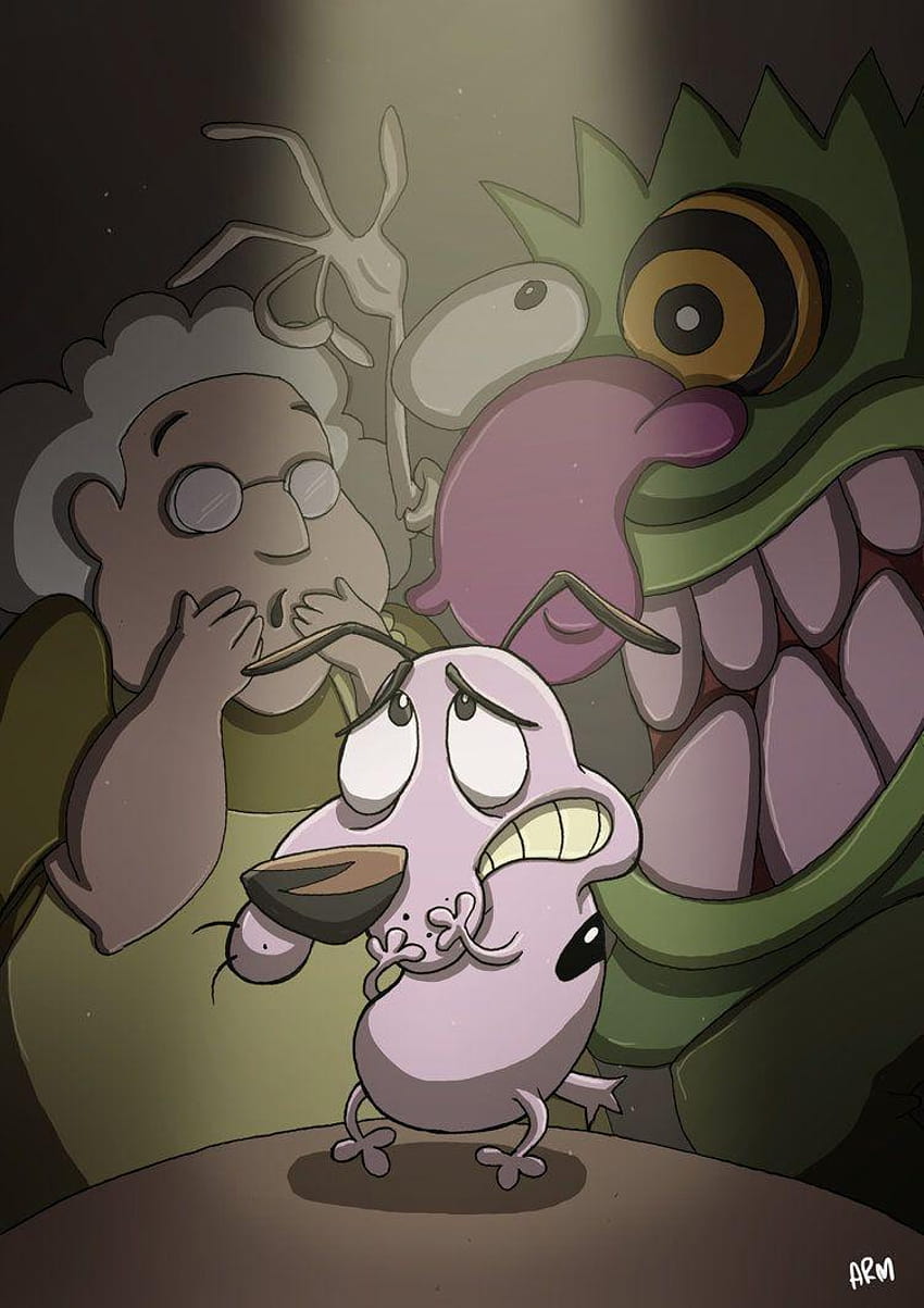Courage the cowardly dog HD phone wallpaper