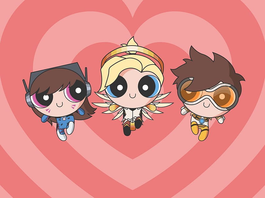 Powerpuff for your or mobile screen and, pink anime girl ps4 HD wallpaper