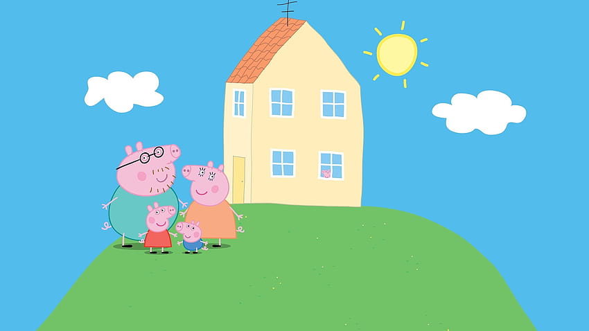 Casinha da peppa pig papel de parede HD