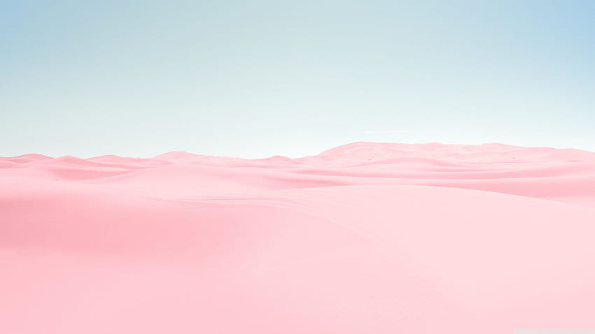 Pink Desert, Blue Sky Ultra Backgrounds untuk U TV : Layar Lebar & UltraWide & Laptop : Multi Display, Dual Monitor : Tablet : Smartphone, komputer pink pastel Wallpaper HD