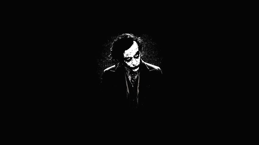 Joker Black And White HD wallpaper