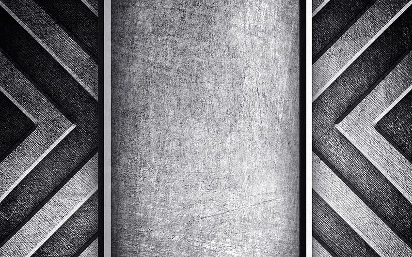 placa de metal grunge, setas de metal, texturas de metal, grunge, fundo de metal cinza, placa de metal, planos de fundo de metal com resolução 3840x2400. Alta qualidade, chapa de aço papel de parede HD