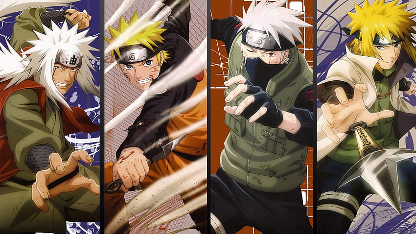 Naruto: Shippuden kunai anime Minato Namikaze Uzumaki Naruto Kakashi Hatake Jiraiya, team minato HD wallpaper