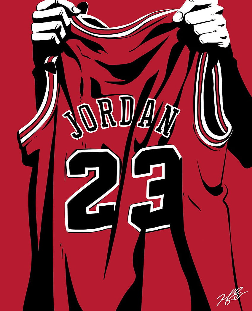 Jordan Hongdae murale, maillot michael jordan Fond d'écran de téléphone HD