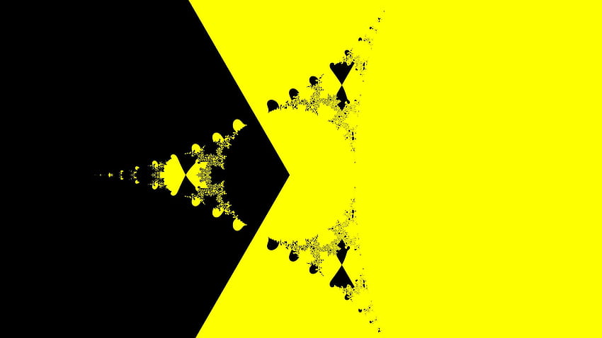 2560x1440 Yellow and black shapes, likee HD wallpaper