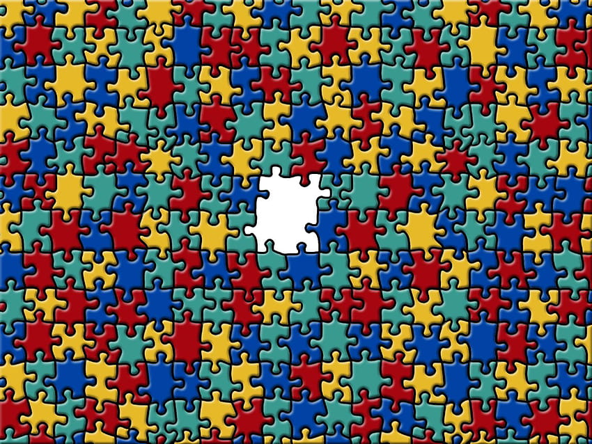 potongan puzzle autisme Wallpaper HD