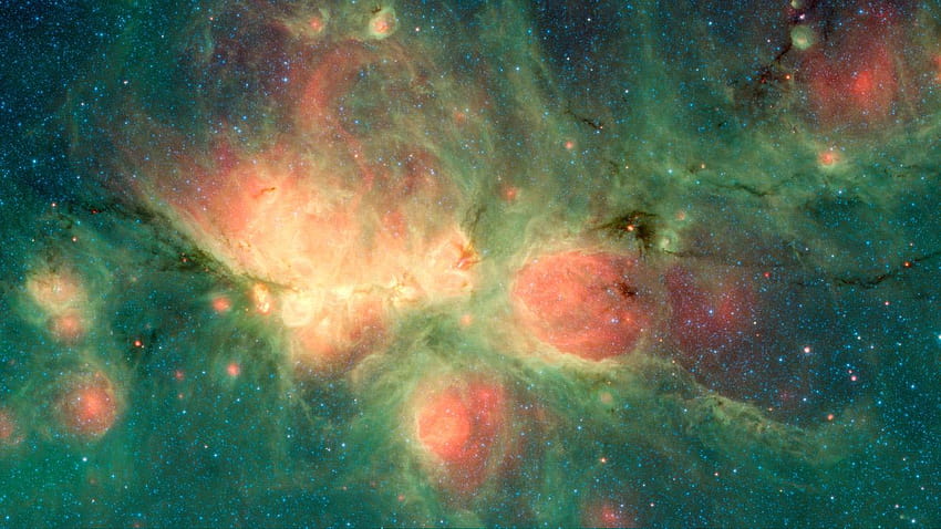 NASA Shares Trippy of Gas Bubbles Forming in the Cat's Paw Nebula, astrophysics HD wallpaper