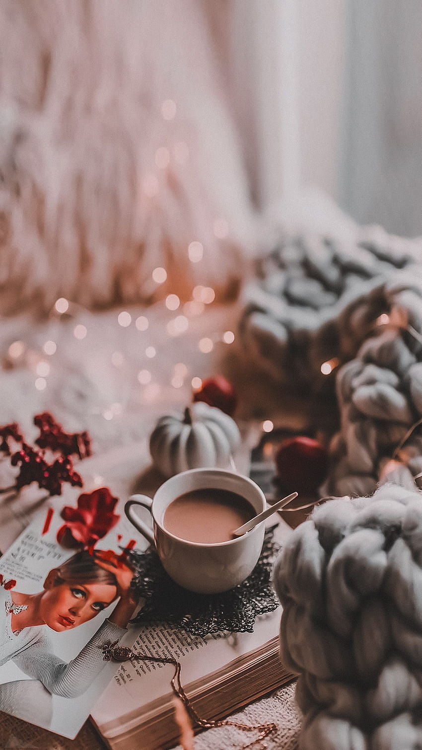 fallchristmasandcoffee  Instagram photos and videos  Coffee wallpaper  Coffee and books Autumn coffee