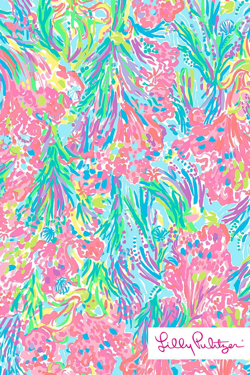 Lilly Pulitzer Palm Beach Coral Backgrounds Lily Of Mobile lillp plitzer  background HD phone wallpaper  Pxfuel