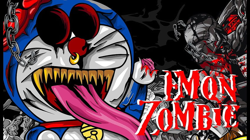 DORAEMON ZOMBIE!!! Merubah Gambar Kartun Menjadi Zombie arlenda graphica Sfondo HD