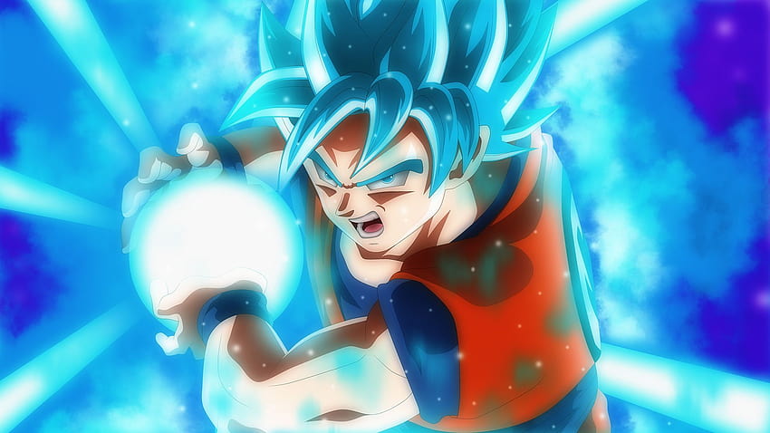 Goku Kamehameha, goku kaikan bleu super saiyan x100 Fond d'écran HD