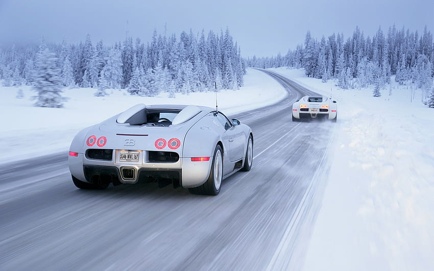 : kar, kış, Spor araba, Bugatti Veyron, Performanslı araba, Supercar, Kara aracı, Otomotiv tasarımı, yarış arabası, Otomobil yapmak, Lüks araç 2560x1600, Kış süper arabaları HD duvar kağıdı
