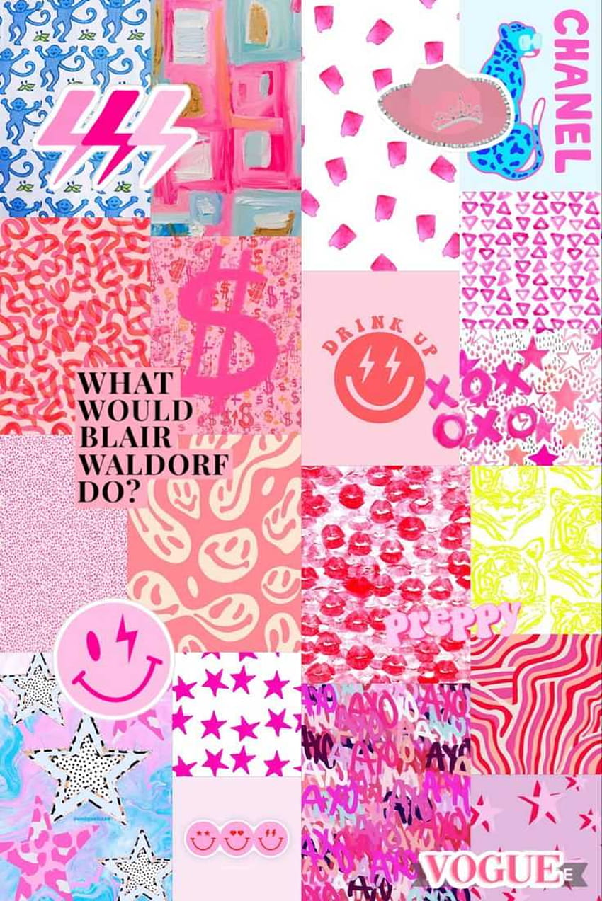 Preppy Pink, pink estetika rapi wallpaper ponsel HD
