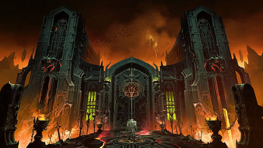 DOOM Eternal Hell Gate Ultra HD-Hintergrundbild