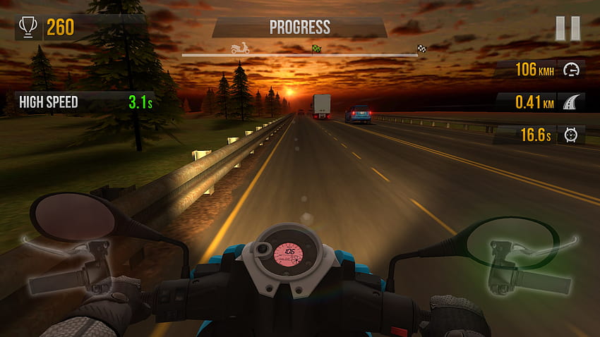 Traffic Rider за Amazon Kindle Fire 2018 – игри за Android таблети HD тапет