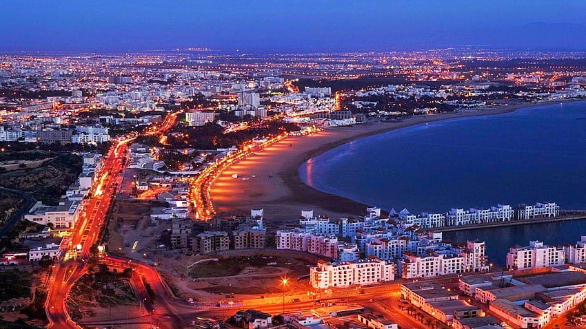 Agadir Beach, Morocco HD wallpaper